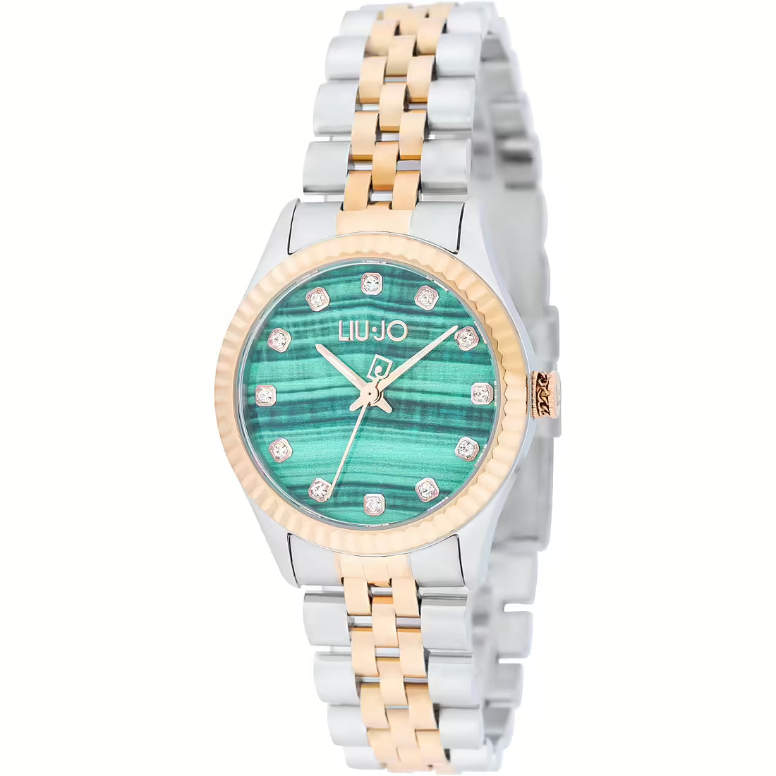 Orologio Donna Liu Jo Acciaio Bicolore Quarzo Turchese Meteorite Zirconi TLJ2315