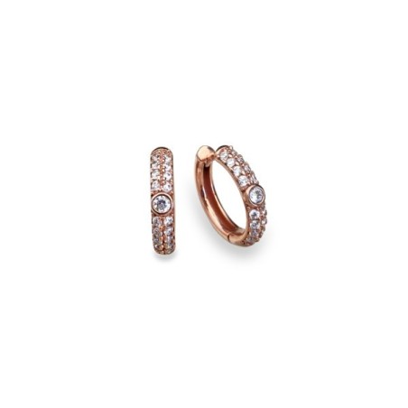 Orecchini Donna Labrioro Argento 925 Zirconi Rosa 2028/R