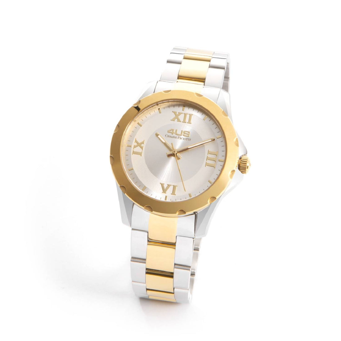 Orologio Uomo 4US Cesare Paciotti Bambino Quarzo Solo Tempo Bicolore T4LS325