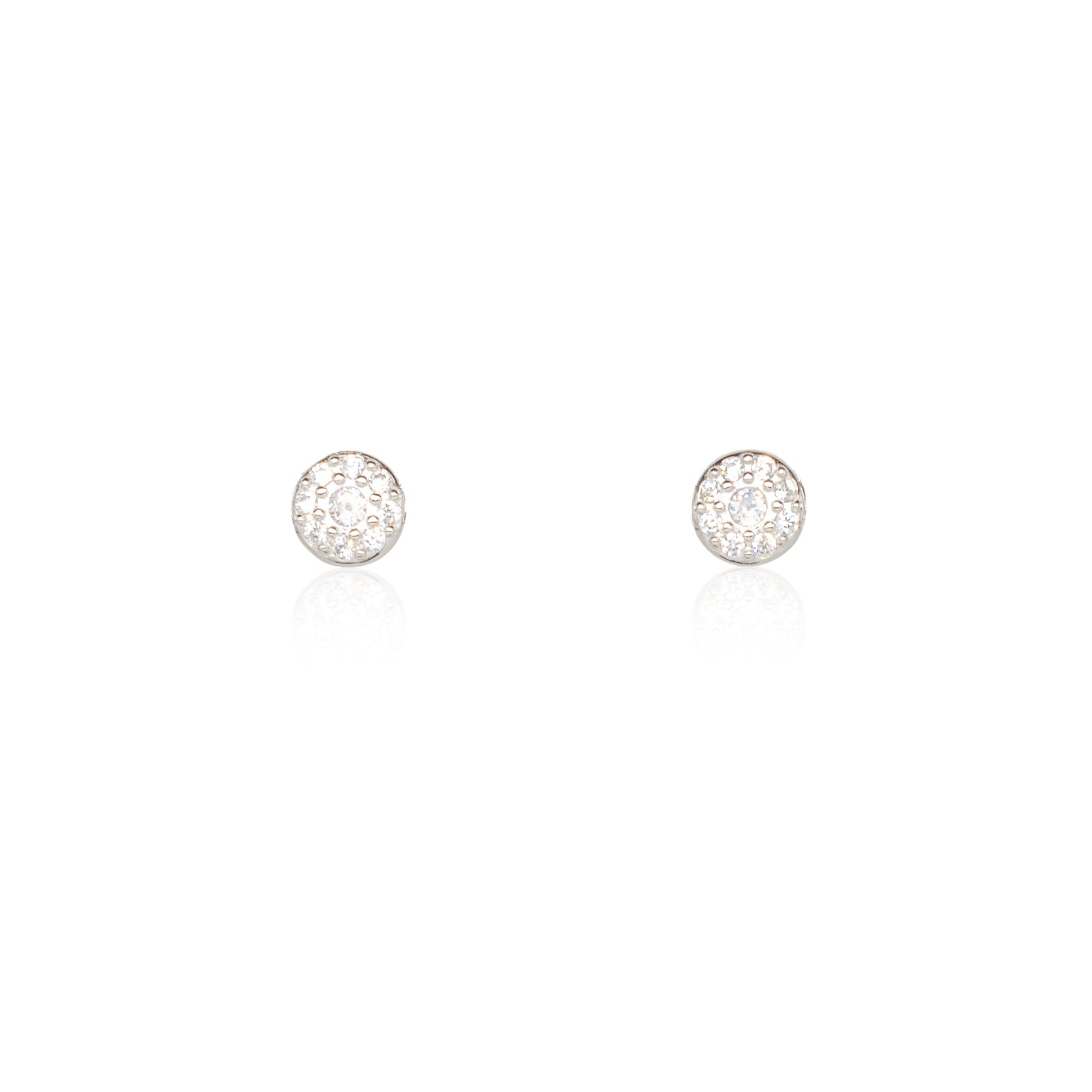 Orecchini Donna Re Mida Argento 925 Con Zirconi Bianchi O022