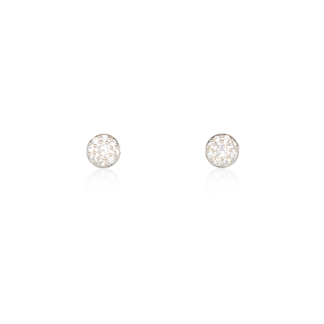 Orecchini Donna Re Mida Argento 925 Con Zirconi Bianchi O022