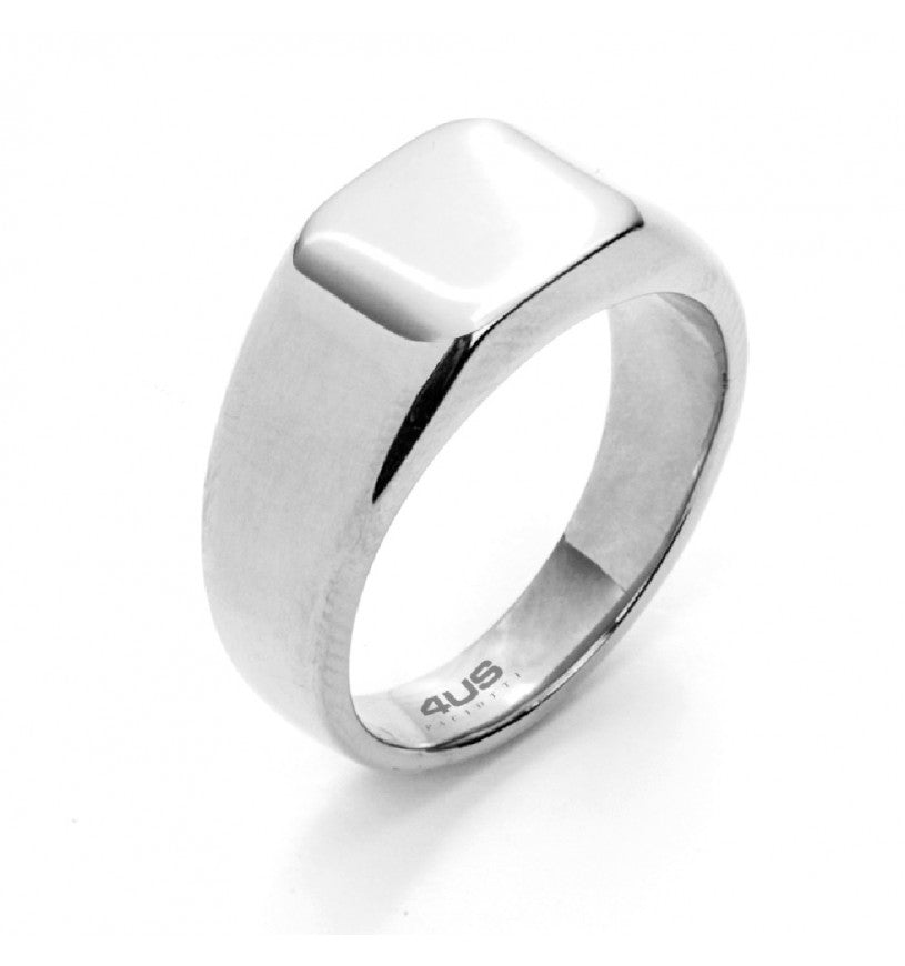 Anello Uomo 4US Cesare Paciotti  a Fascia  in Acciaio 4UAN5165/24