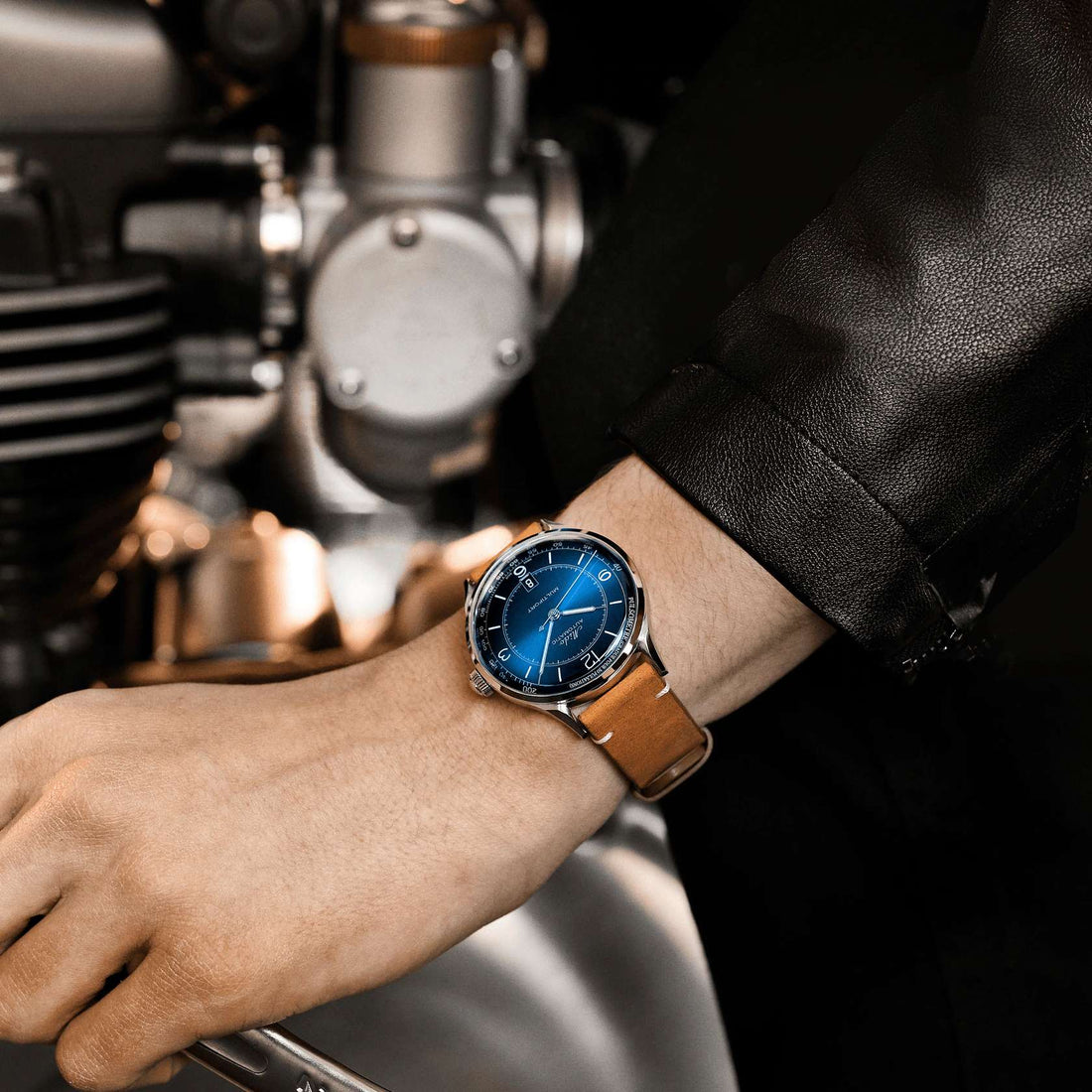 Orologio Uomo Mido Automatico Blu Pelle Data M0404071604000