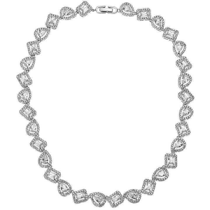 Collana Donna Ottaviani Semirigida Zirconi Bianchi Multi Pietra Carrè 500692C