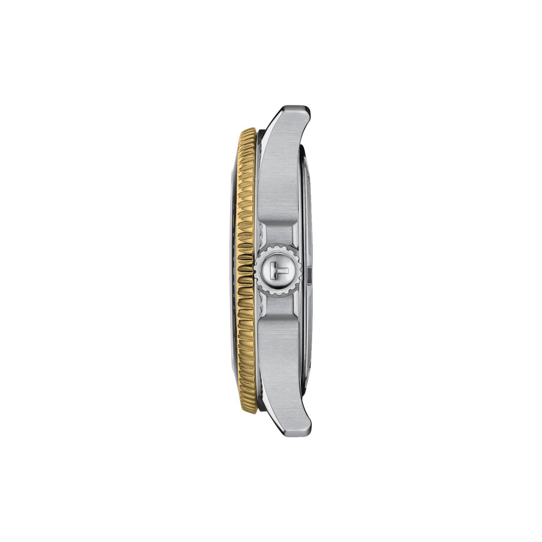 Orologio Unisex Tissot Seastar Quarzo Solo Tempo Acciaio Dorato Nero T1202102105100