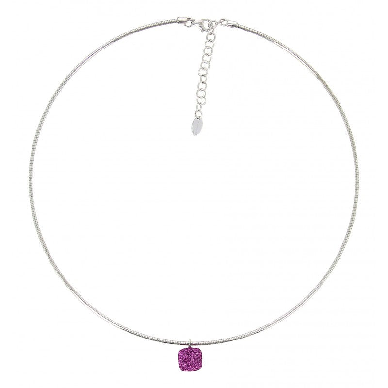 Girocollo Donna Pesavento argento 925  Polvere Di Sogni Rosa Jaipur WPSCG016