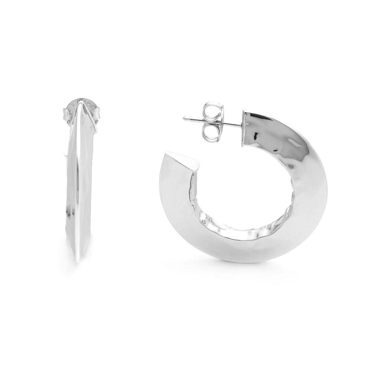 Orecchini Donna Giovanni Raspini Argento 925 Cerchi Lucidi Blade 11778