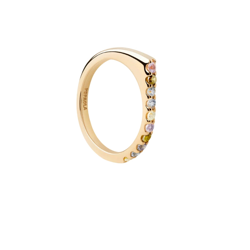 Anello Donna PDP Argento 925 Oro Zirconi AN01-E89-12