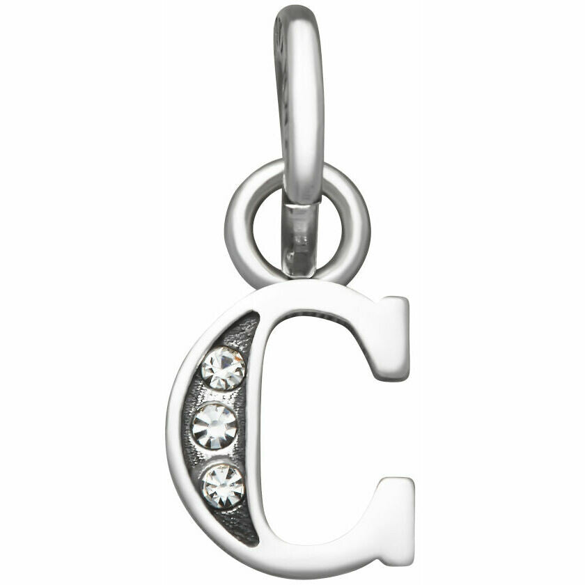 Charm Donna Giovanni Raspini Argento 925 Mini Lettera C Crystal 12141