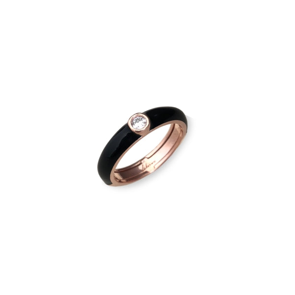 Anello Donna Labrioro Argento 925 Easy Chic Nero Zircone 1032/B