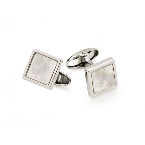 Gemelli Uomo Unoaerre Argento 925 In Madreperla Quadrati 463813