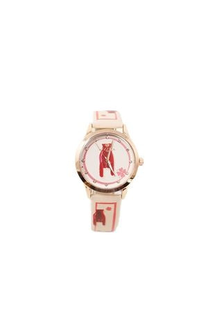 Orologio Donna Mizzica Le Corna Quarzo Solo Tempo Cinturino Pelle Multicolore