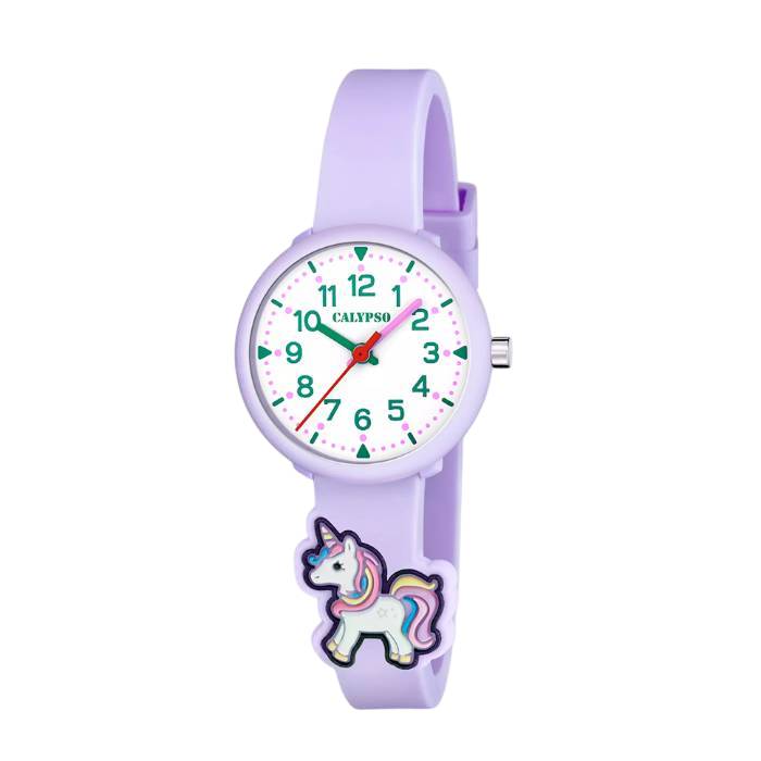Orologio Bambina Calypso Gomma Viola Unicorno K5844/4