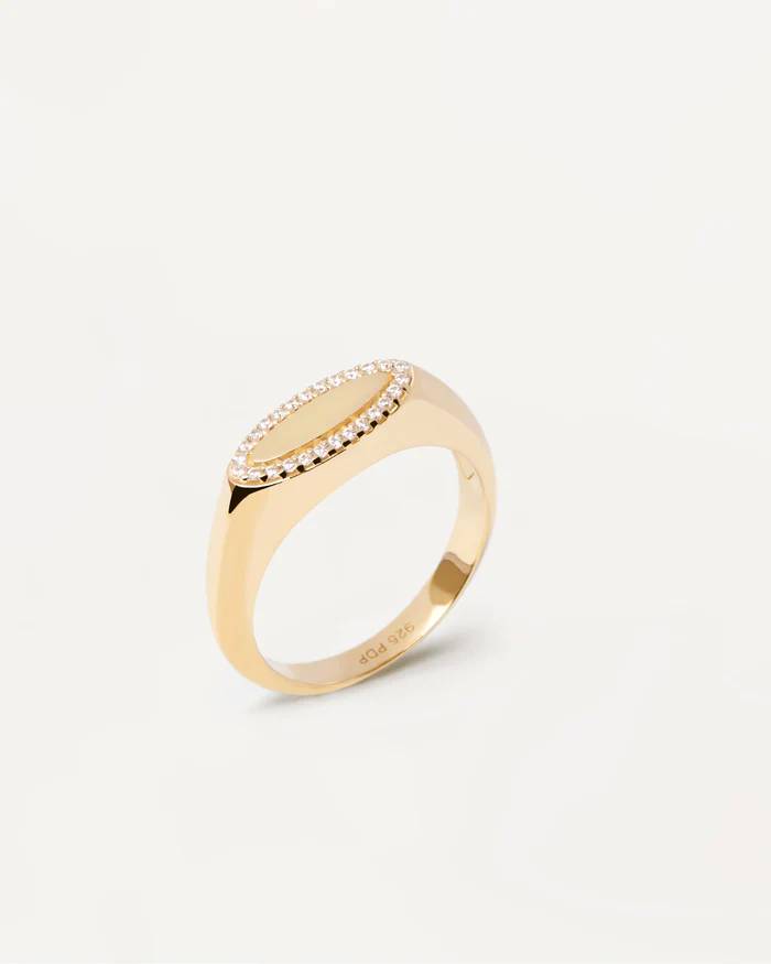 Anello Donna PDPaola Argento Dorato 925 Personalizzabile AN01-629-16