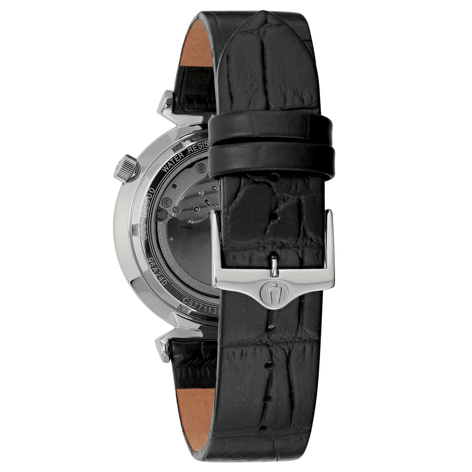 Orologio Uomo Bulova Automatico Regatta Skelethon Acciaio Open Heart Argentè 96A240