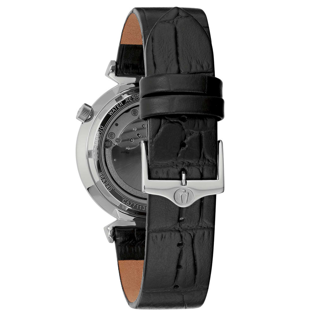 Orologio Uomo Bulova Automatico Regatta Skelethon Acciaio Open Heart Nero 96A234