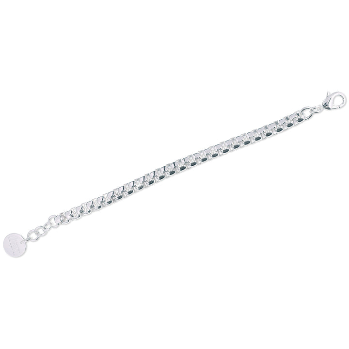 Bracciale Donna Unoaerre Bronzo Argentato Maglia Stretta 340555