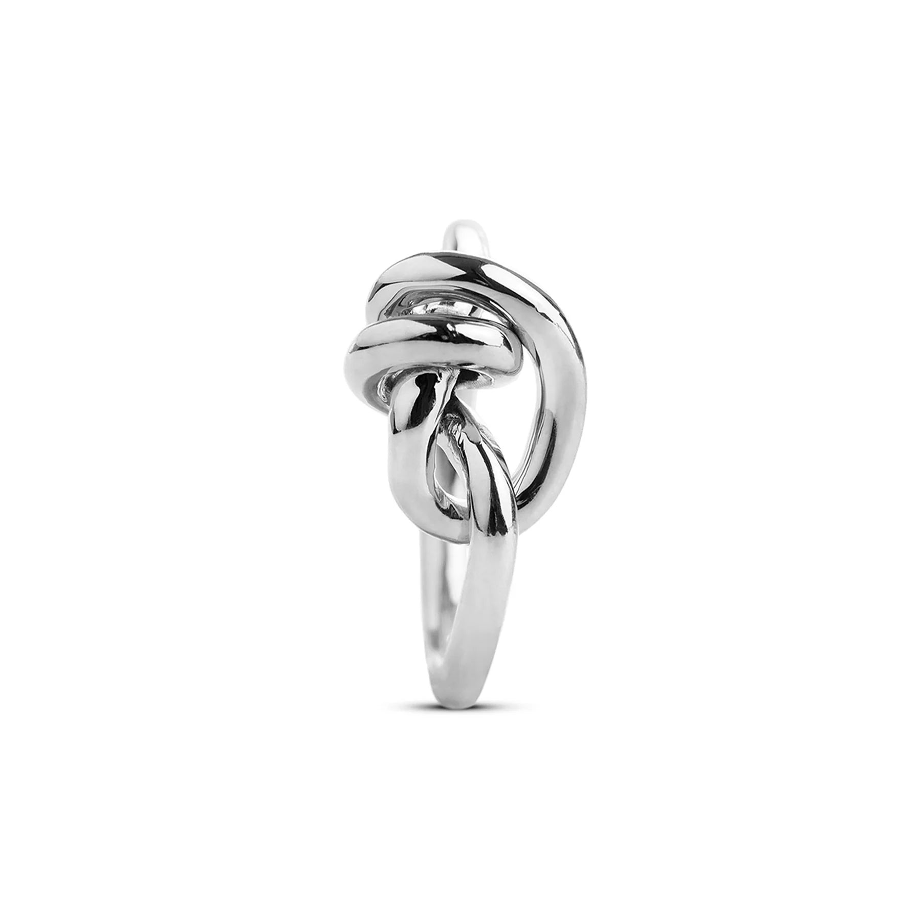 Anello Donna Filo Della Vita Argento 925 Nodi D'Amore Intreccio Mis 15 AN70A