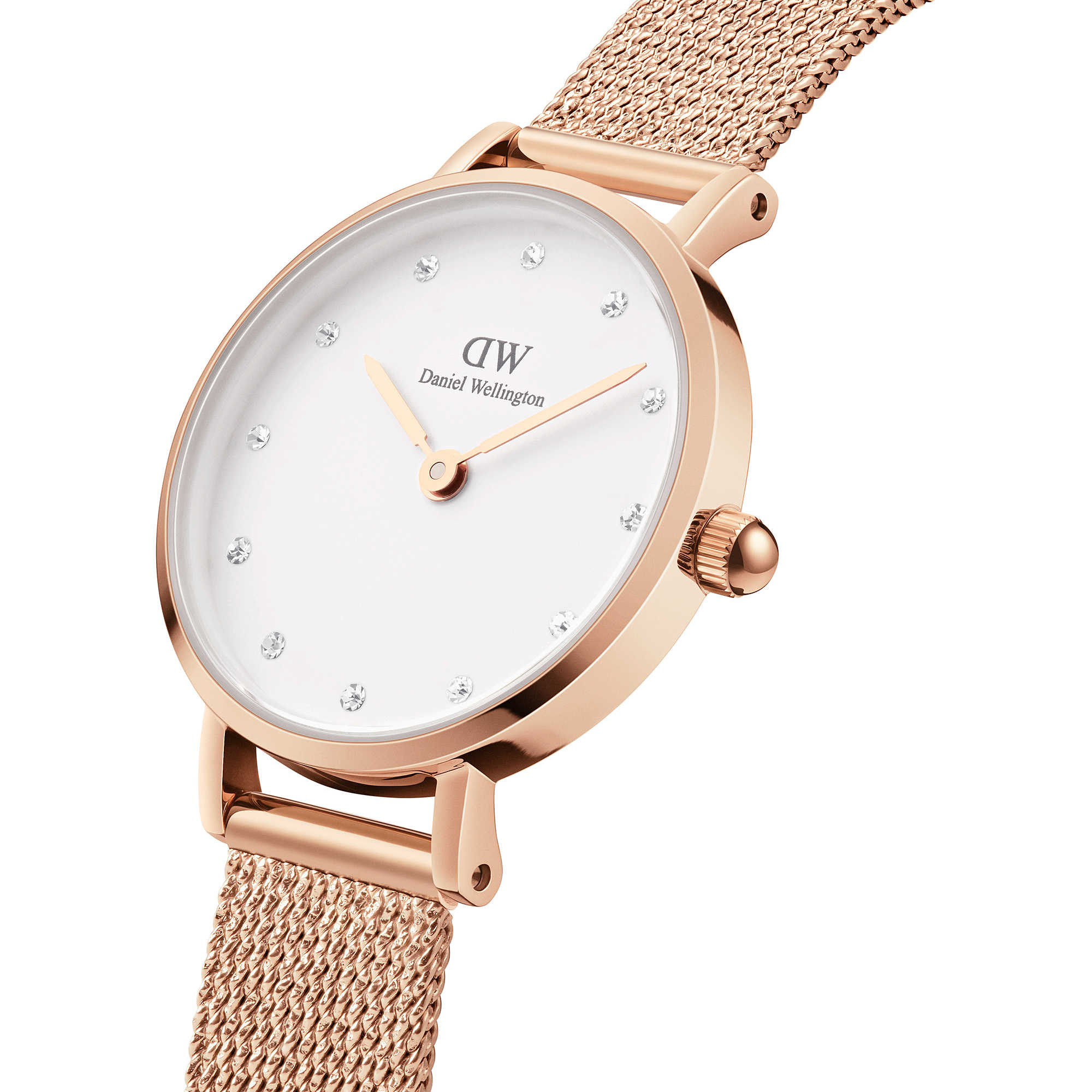Orologio Donna Daniel Wellington Acciaio Rosè Petite 28 mm Zirconi DW00100528