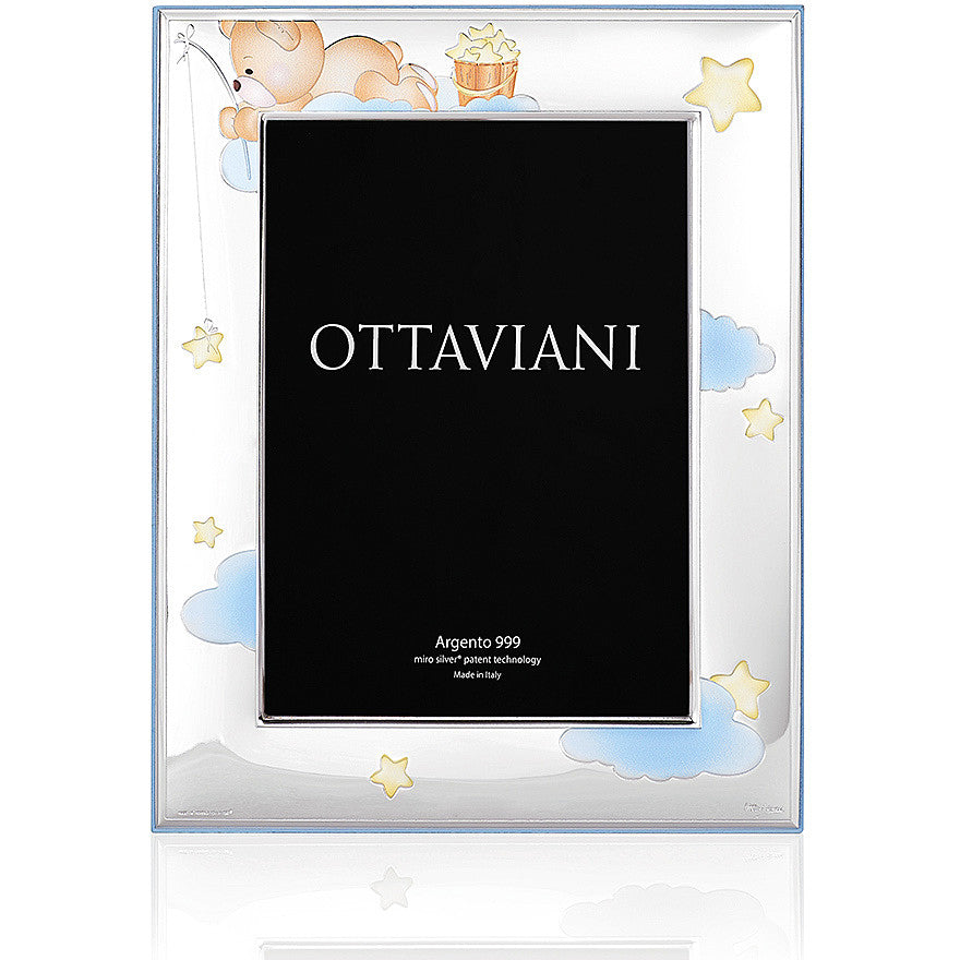 Portafoto Bambino Ottaviani Argento Orsetto E Stelle Miro Silver Collection 7000AC