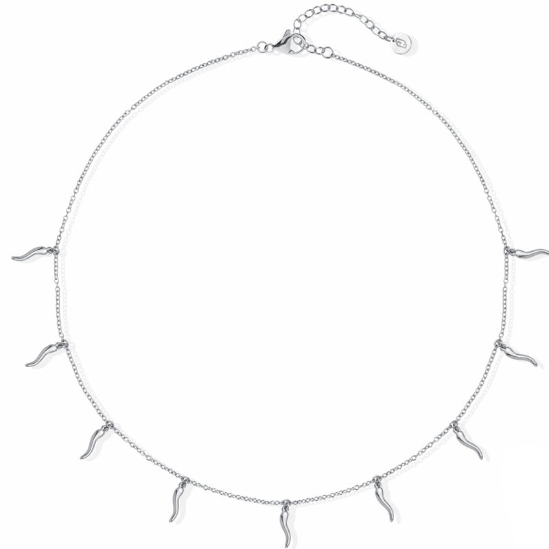 Collana Donna Gioielli Liujo Acciaio Bianco LJ2867