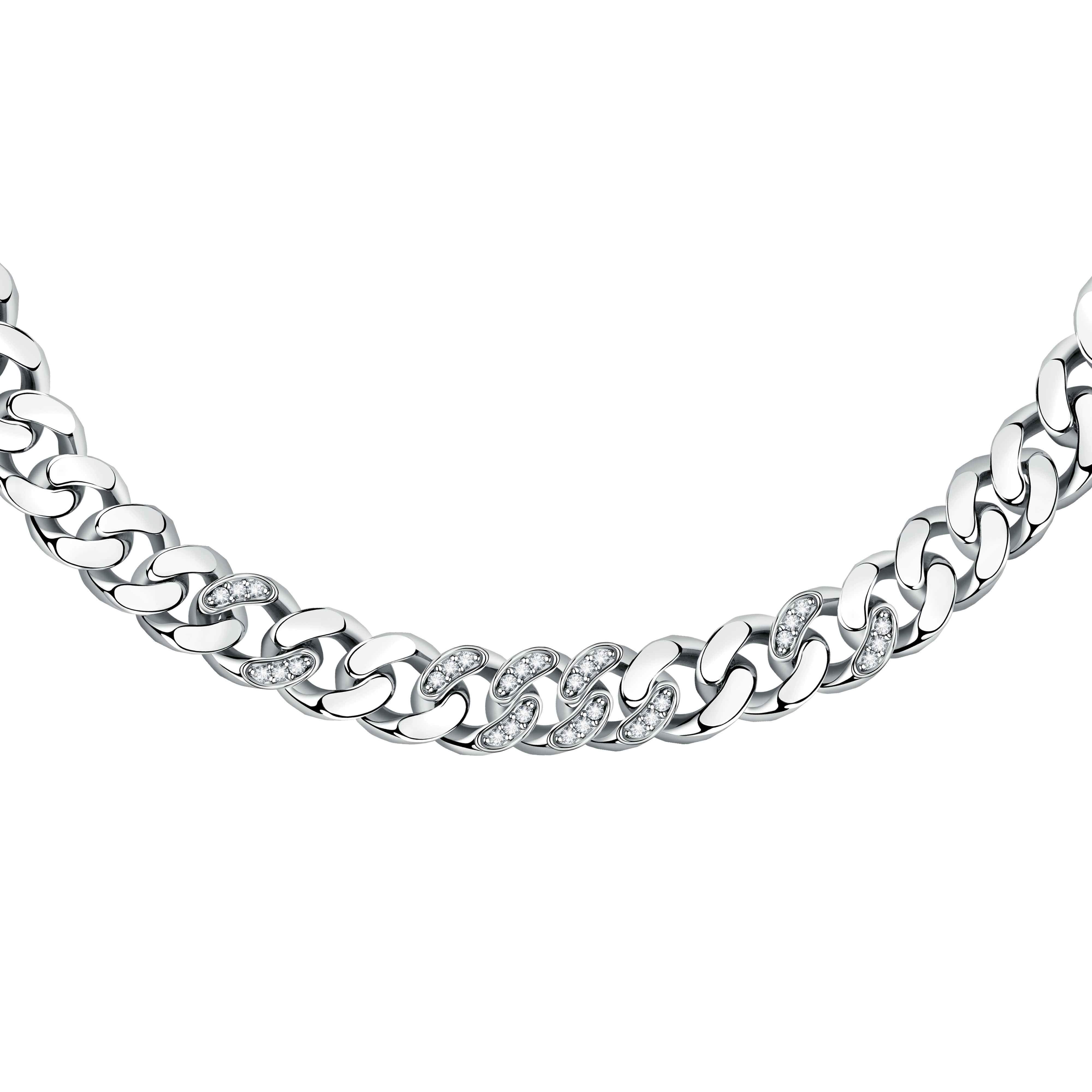 Collana Donna Chiara Ferragni Catena Groumette Zirconi Bianchi