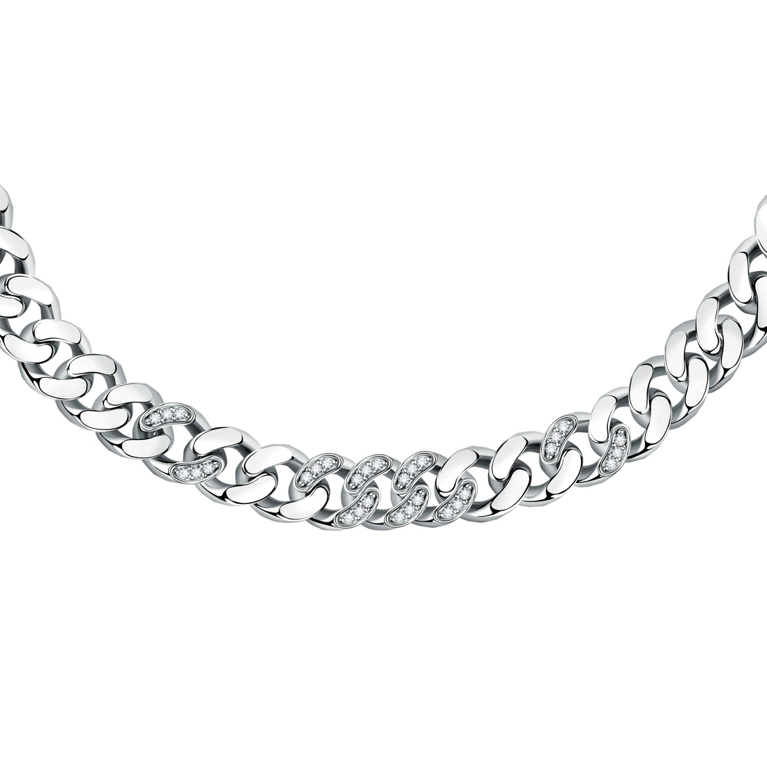 Collana Donna Chiara Ferragni Catena Groumette Zirconi Bianchi