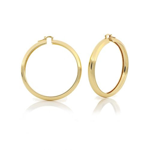 Orecchini Donna Unoaerre Bronzo Dorato Liscio Cerchio Lucido 501558