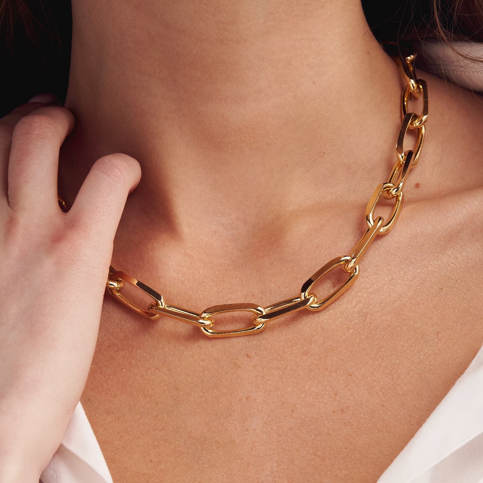 Collana Donna Unoaerre Bronzo Dorato Catena Forzatina 520630