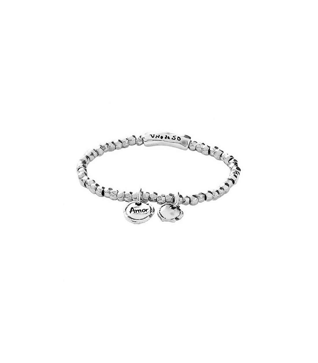 Bracciale Donna Uno De 50 Con Perline E Charm Medagliette
