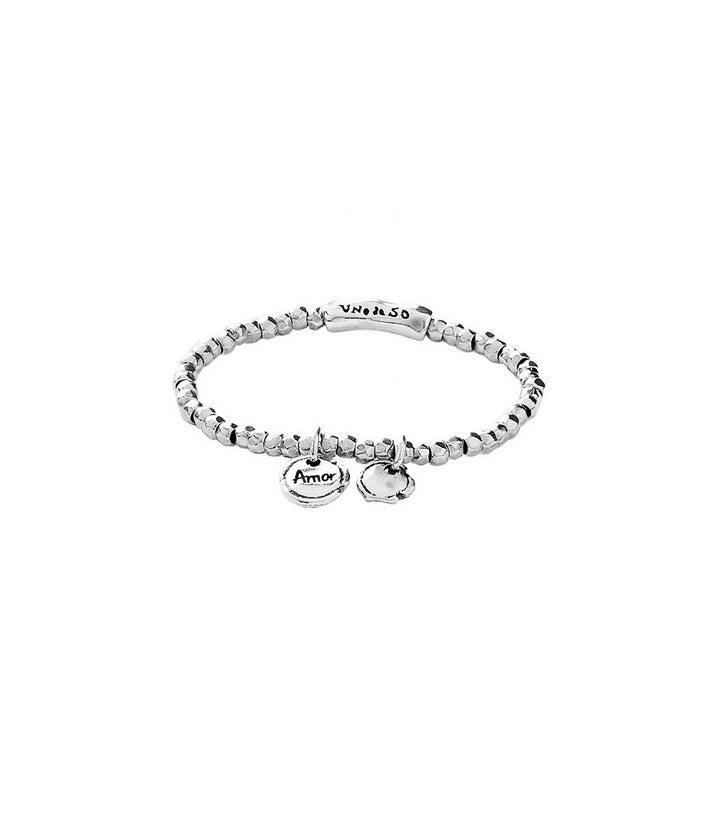 Bracciale Donna Uno De 50 Con Perline E Charm Medagliette