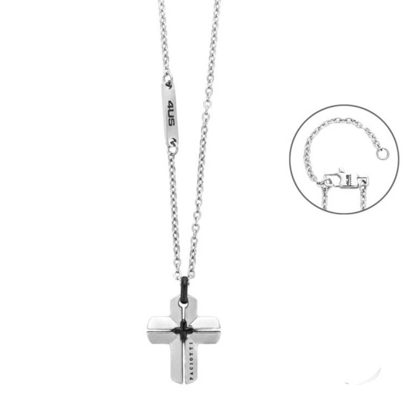 Collana Uomo 4US Cesare Paciotti Acciaio Croce 4UCL8427