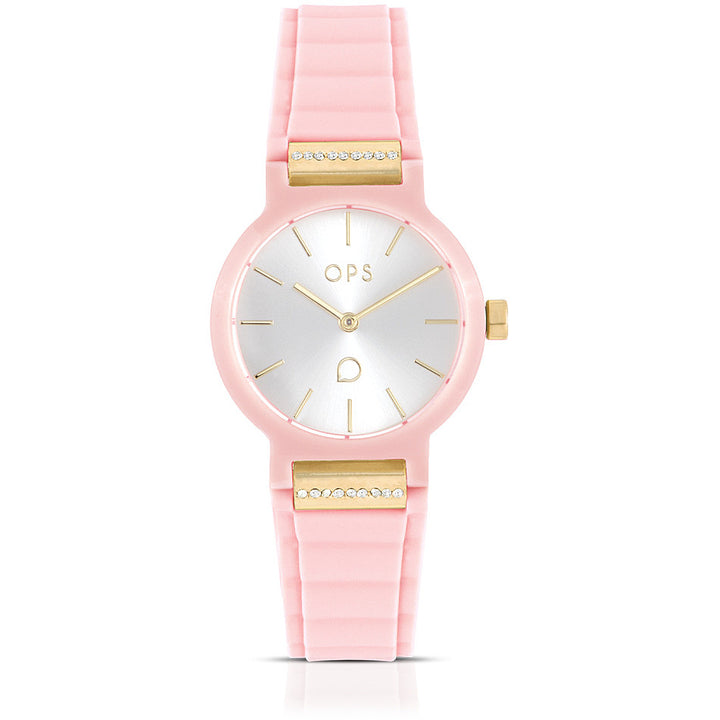 Orologio Donna OPS Quarzo Solo Tempo Gomma Plastica OPSPW-876-2450
