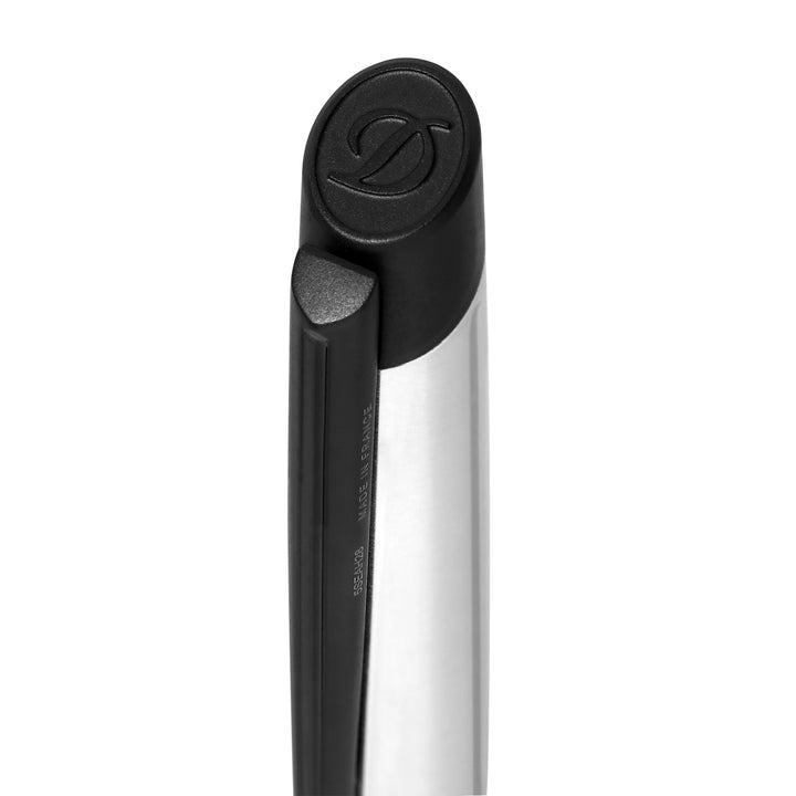 Penna Uomo Dupont Defi a Sfera Acciaio Nero Satinato 405004
