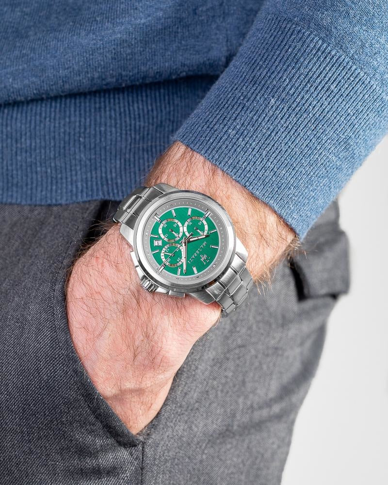 Orologio Uomo Maserati Acciaio Quarzo Cronografo Verde R8873621017