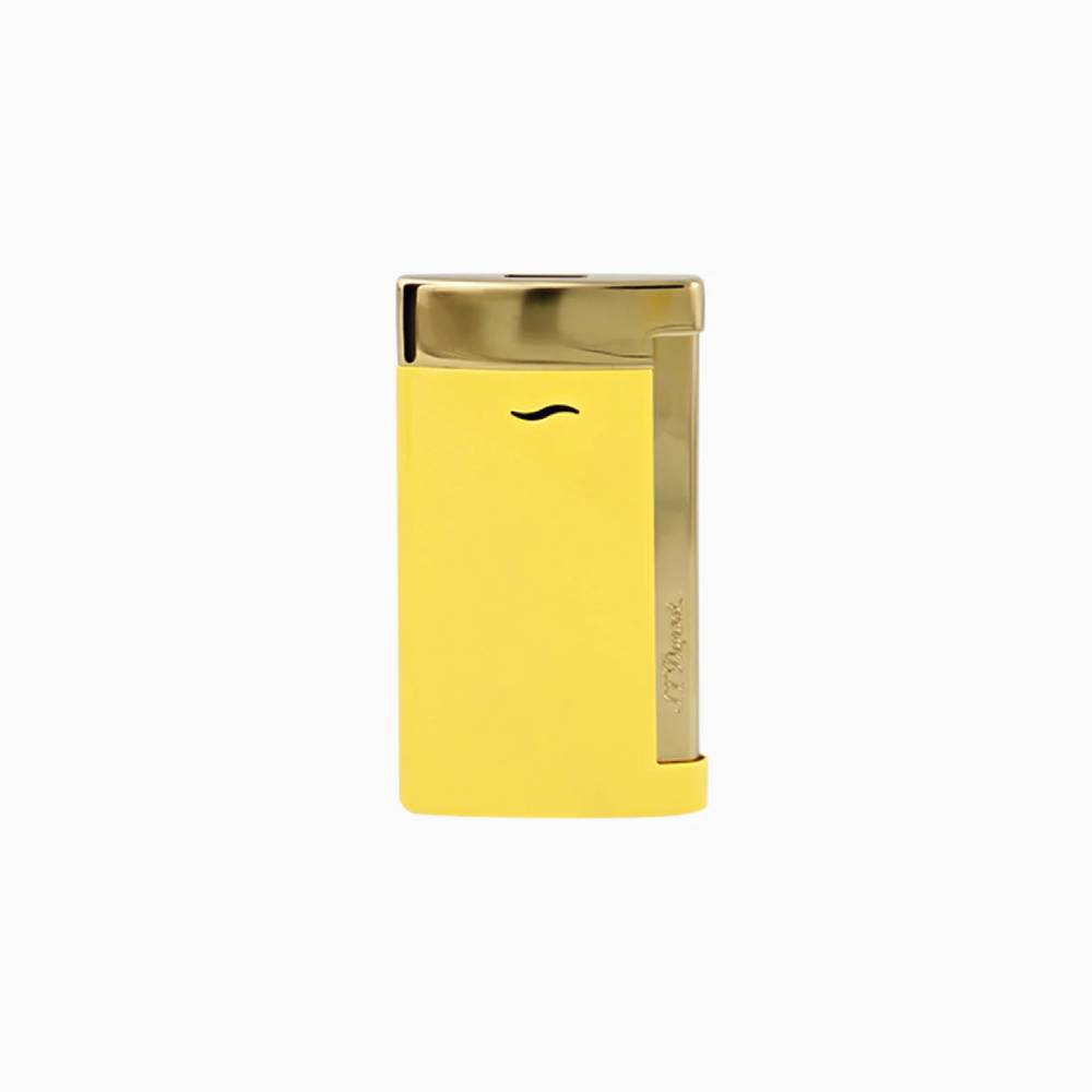 Accendino Uomo Dupont Smalto Giallo Acciaio Dorato 0027780
