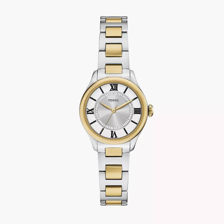 Orologio Donna Fossil Gilmore Acciaio Bicolore Bianco Quarzo Solo Tempo ES5422