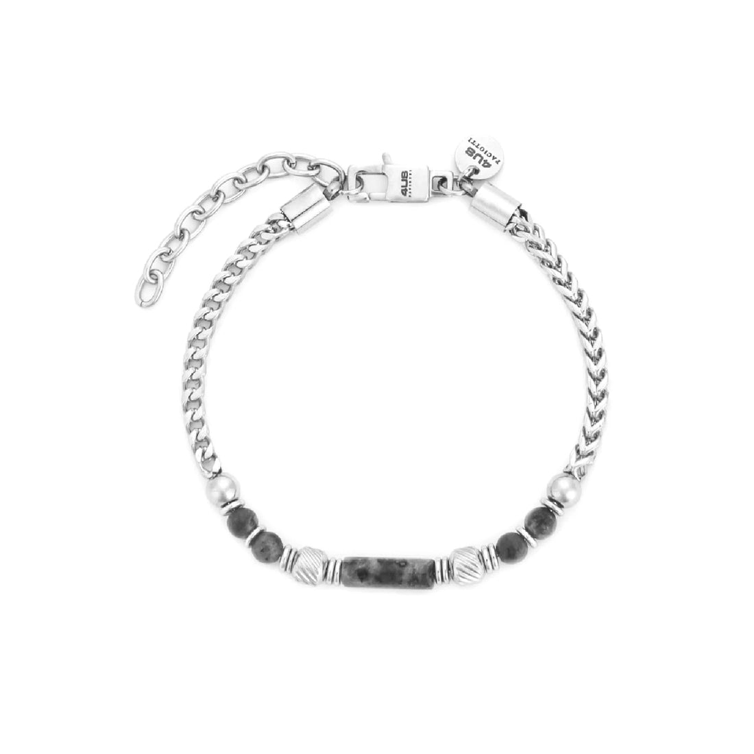 Bracciale 4US Cesare Paciotti Acciaio Con Biglie Grigie 4UBR7808