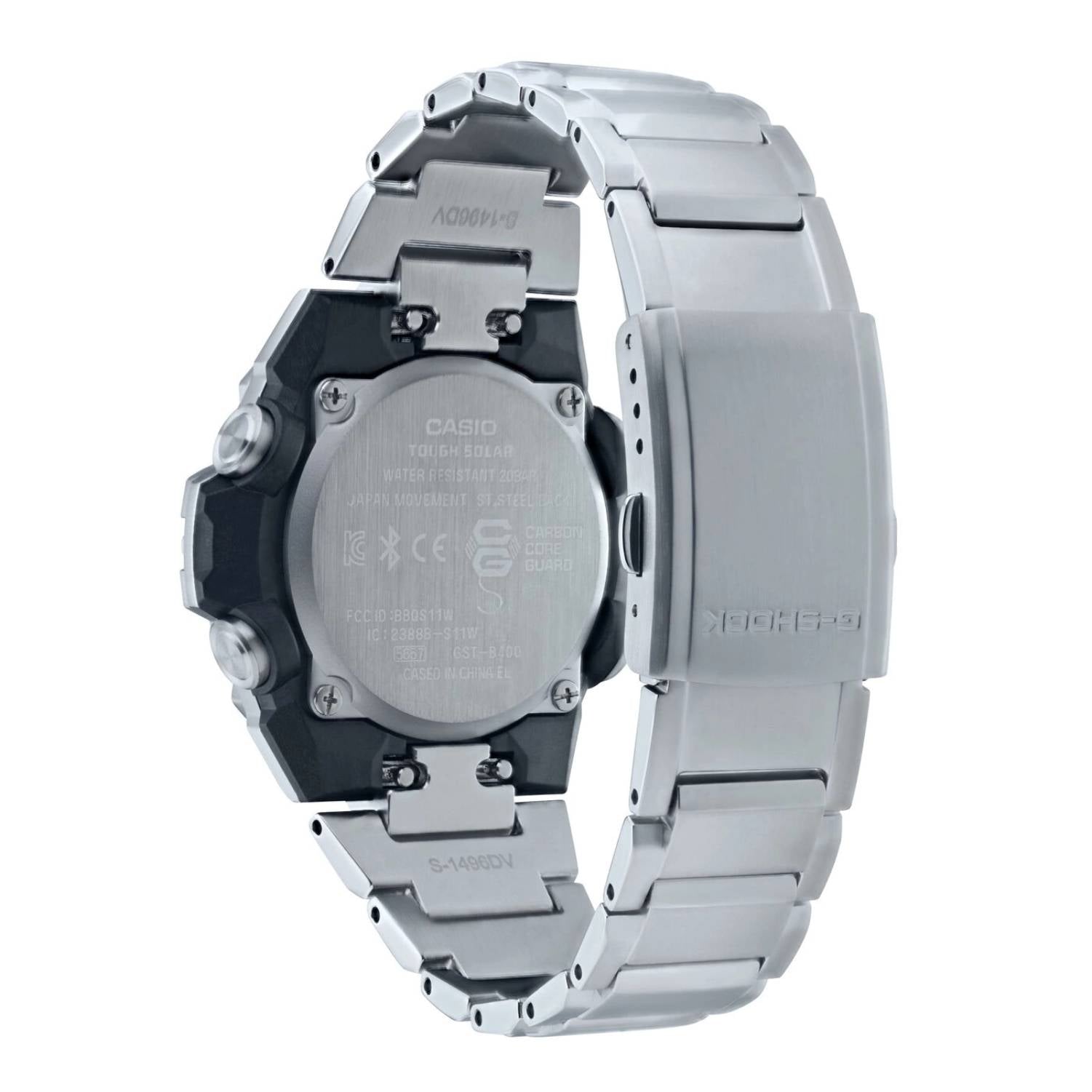 Orologio Uomo GShock Casio Acciaio Carica Solare Analogic Digital GST-B400D-1AER