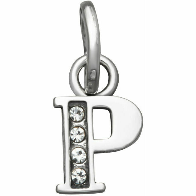 Charm Donna Giovanni Raspini Argento 925 Mini Lettera P Crystal 12154