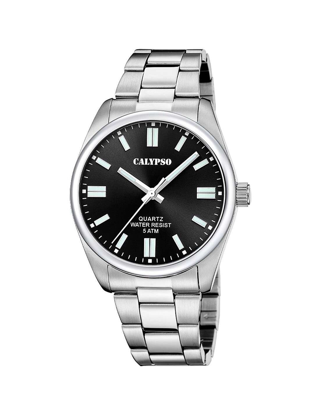 Orologio Uomo Calypso Gomma Quarzo Solo Tempo Acciaio K5862/6