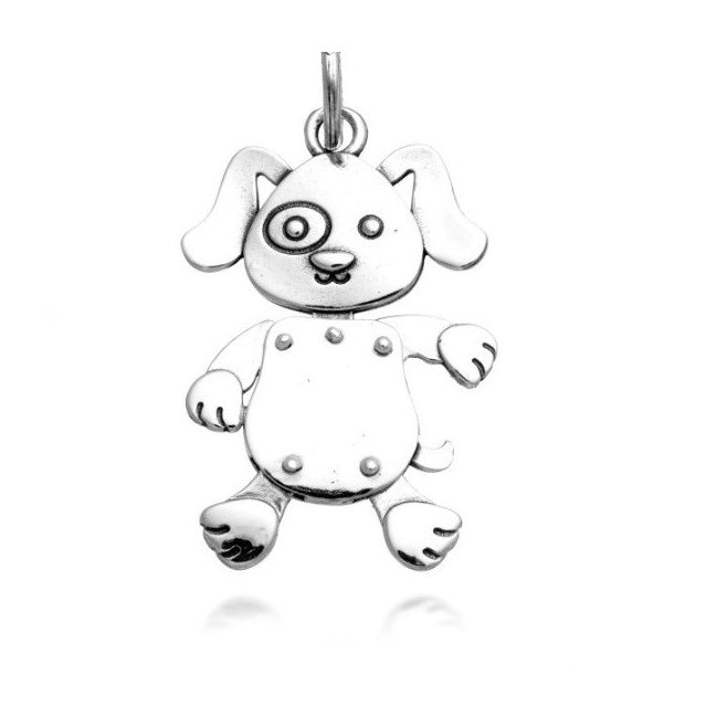 Charm Unisex Giovanni Raspini Argento 925 Cane Grande Realizzato A Mano 11443