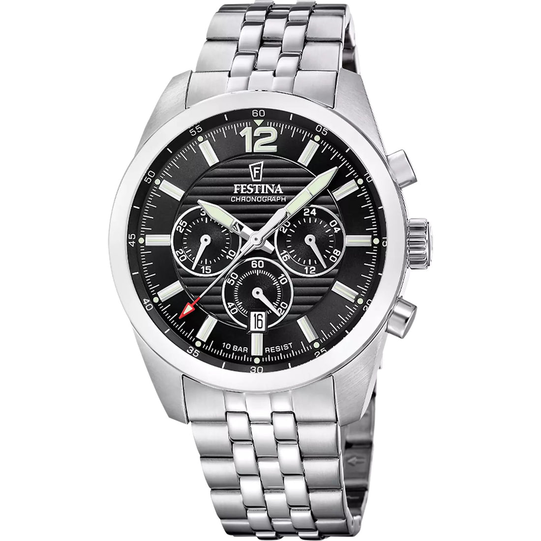 Orologio Uomo Festina Acciaio Cronografo Nero F20742/3