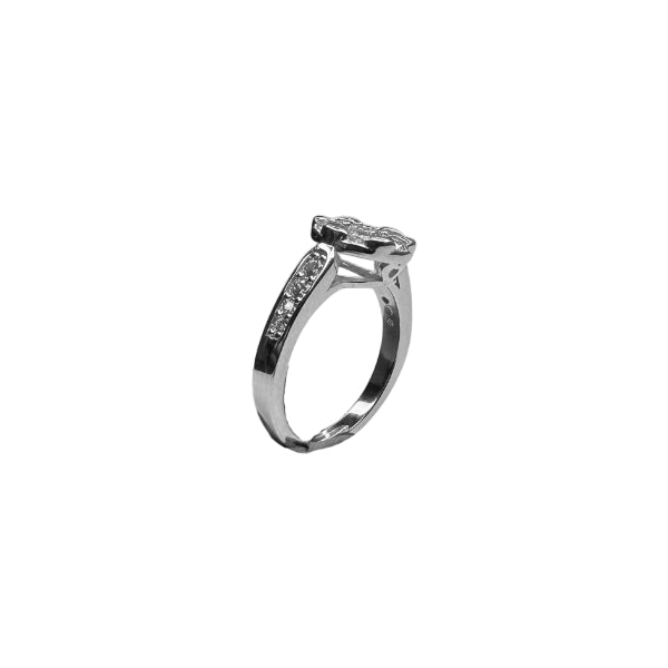 Anello Donna Solitario Baguette Zirconi Argento 925 AN-DJV-8