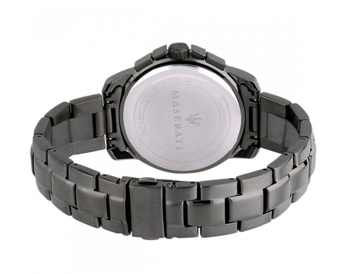 Orologio Uomo Maserati Acciaio Cronografo Nero Dorato Data R8873621007