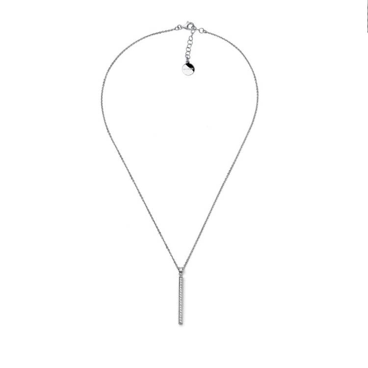 Collana Donna Unoaerre Luxury Barretta Zirconi Bianchi 587099