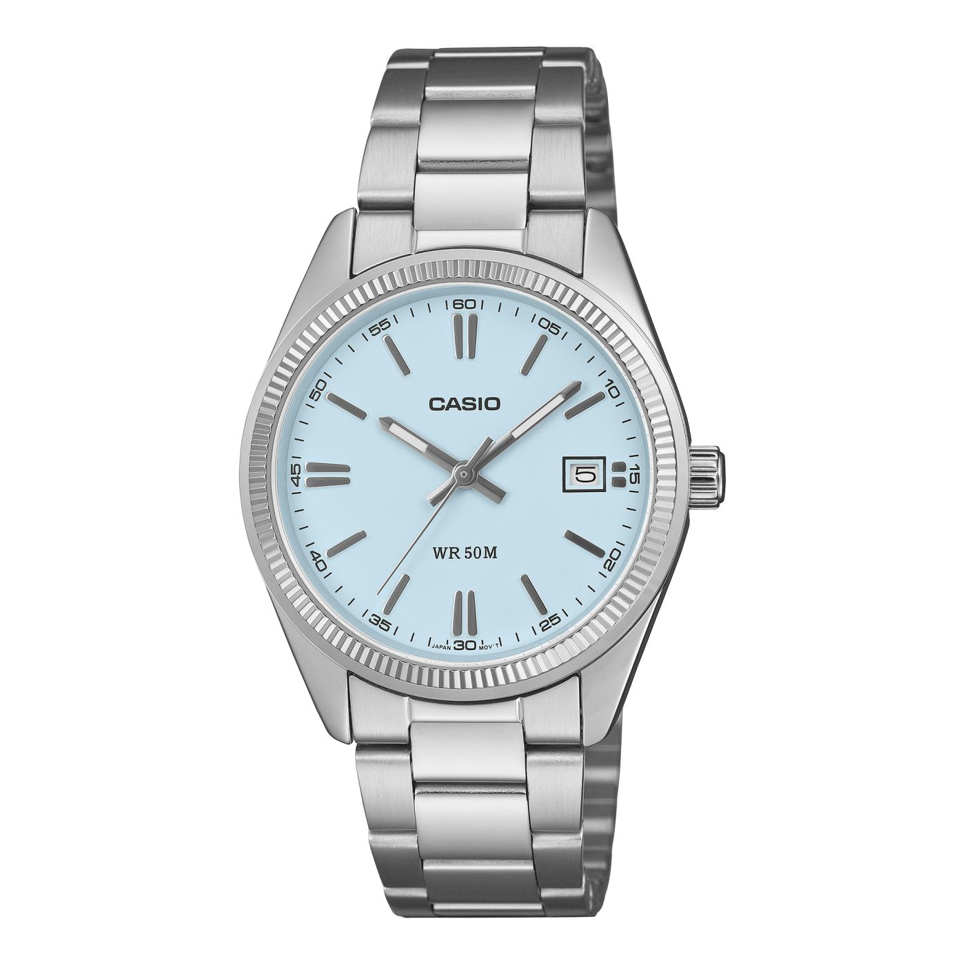 Orologio Unisex Acciaio Casio Quarzo Celeste UTP-1302PD-2A2VEF