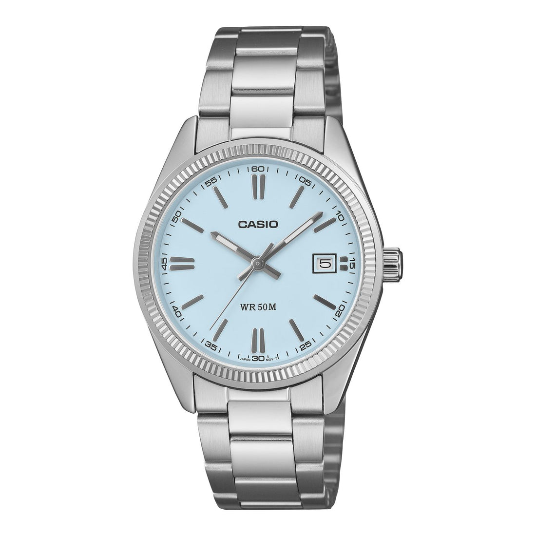 Orologio Unisex Acciaio Casio Quarzo Celeste UTP-1302PD-2A2VEF