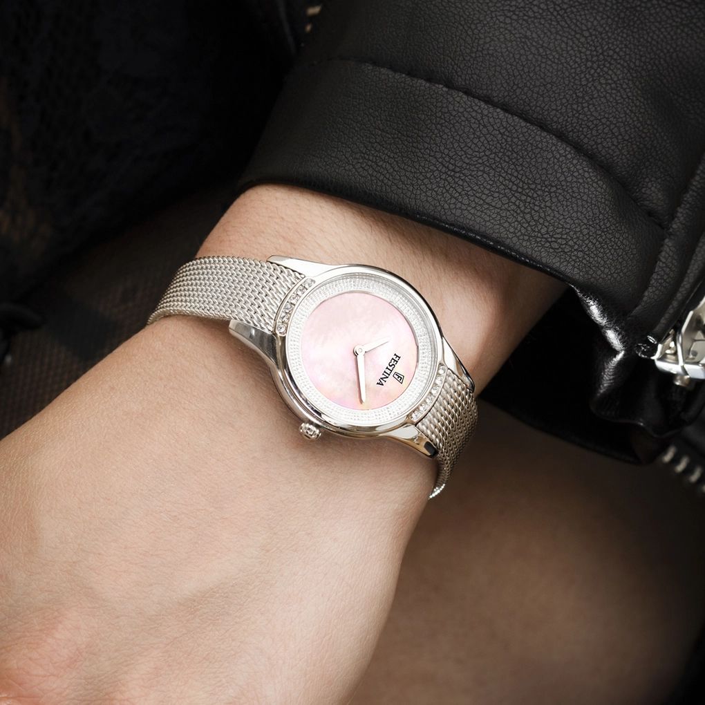 Orologio Donna Festina Madreperla Rosa Zirconi Bianchi F20495/5