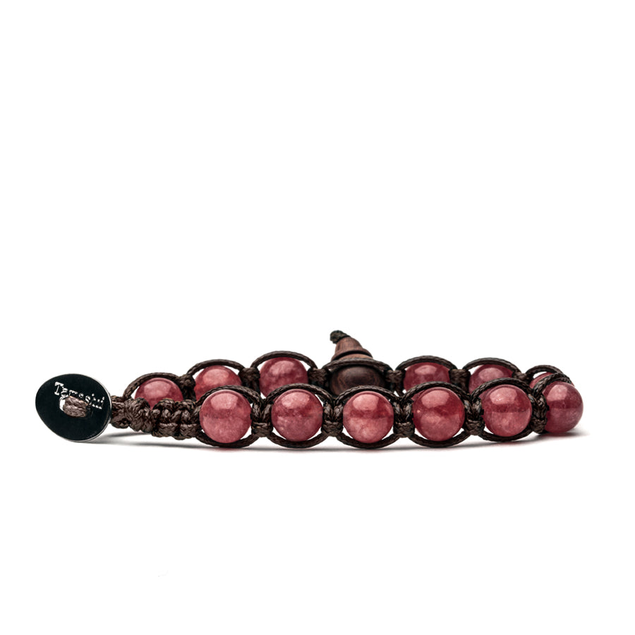 Bracciale Unisex Tamashii Biglie Giada Watermelon Rosso Porta Fortuna BHS900-198